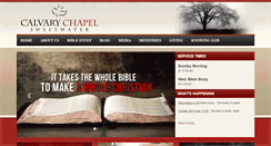 Desktop Screenshot of calvarychapelsweetwater.com