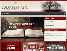 Tablet Screenshot of calvarychapelsweetwater.com
